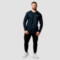 Tričko Basic s dlhým rukávom Navy - GymBeam, veľkosť XXL, veľkosť oblečenia XXL