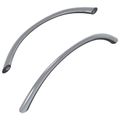vidaXL rukoväť 2 ks Strieborná 107 x 3.6 x 23 mm Nerezová oceľ