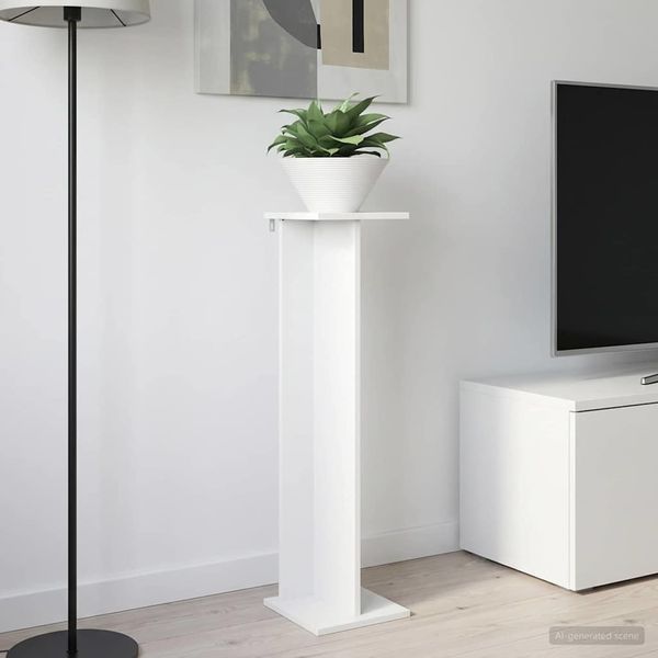 vidaXL Stojan na rastliny Biely 25 x 25,5 x 100,5 cm