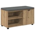 vidaXL Predsieňová lavica Remeselný Dub 80 x 38 x 46 cm