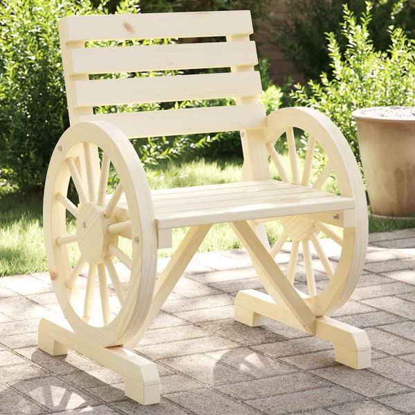vidaXL Záhradné kreslá 2 ks 58x58x78,5 cm jedľový masív