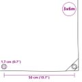 vidaXL Celta 650 g/m², 3x6 m, biela
