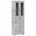 vidaXL Highboard FLORIN 60 x 35 x 182 cm Betónová šedá