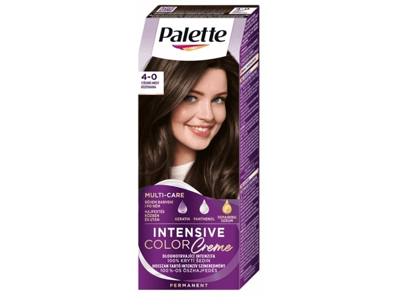 Palette Intensive Color Creme 4-0 (N3) Stredně hnedý 50 ml