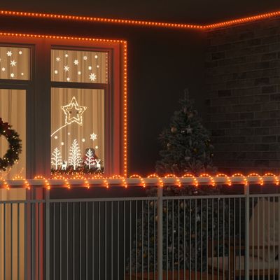 vidaXL Lano so svetlom s 240 LED-i Teplá biela 10 m PVC
