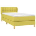 vidaXL Posteľný rám boxsping s matracom zelený 80x200 cm látka