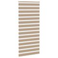 vidaXL Zebrová roleta pieskovo hnedá 110x200 cm šírka látky 105,9 cm polyester
