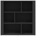 vidaXL Komoda čierna 80x30x80 cm spracované drevo