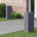 vidaXL Solárne LED svetlo na chodník 2 ks Teplá biela 18 x 18 x 50 cm
