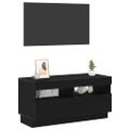 vidaXL TV skrinka 80 x 35 x 40 cm Čierny dub Kompozitné drevo