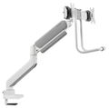 Neomounts DS75-450WH2 /Držák displeje/na stůl/17-32"/svorka+průchodka/VESA 100X100/nosn.2x8kg/plyn. píst/2 displeje/bíl Držák, VESA, stolní, pro 2 ploché monitory, úhloprícka 17"-32", náklon 20°, otácení 180°, rotace 360°, nosnost 16kg, bílý