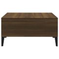 vidaXL Konferenčný stolík hnedý dub 60x60x30 cm drevotrieska