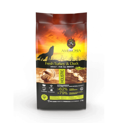 Ambrosia Fresh Turkey&Duck granule pre psy - morčacie a kačacie mäso 2kg