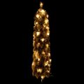 vidaXL Umelý osvetlený vianočný stromček so 45 LED a snehom 90 cm
