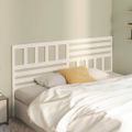 vidaXL Čelo postele biele 206x4x100 cm masívna borovica