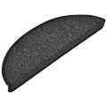vidaXL Schodové rohože 10 ks 56x17x3 cm antracitové polkruhové