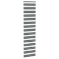 vidaXL Zebra roleta tmavošedá 70x200 cm šírka látky 65,9 cm polyester