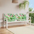 vidaXL Podložky na záhradnú lavičku 2 ks farebné 200x50x7 cm látka