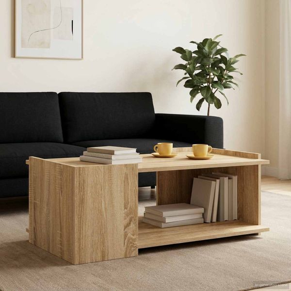 vidaXL Konferenčný stolík Dub sonoma 90 x 50 x 33 cm Kompozitné drevo