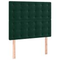 vidaXL Čelo postele tmavozelené 80x5x118/128 cm zamatové
