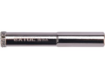 Korunka vykružovací diamantová na sklo a keramiku, O 10mm EXTOL-PREMIUM