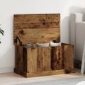 vidaXL Úložné boxy staré drevo 70x40x38 cm kompozitné drevo