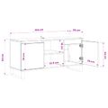 vidaXL TV skrinka 104 x 35 x 50 cm Staré drevo Kompozitné drevo