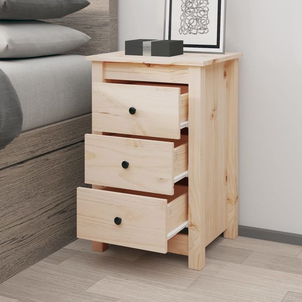vidaXL Nočný stolík 40x35x61,5 cm masívne borovicové drevo