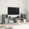 vidaXL TV skrinky 2 ks sivé sonoma 75x30x50 kompozitné drevo