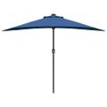 vidaXL Záhradný slnečník 294 x 150 x 224 cm Polyester a oceľ Azurblue