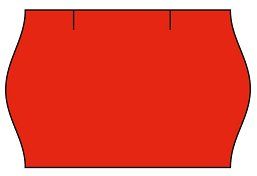 cenovkové etikety 25x16 CONTACT METO 14 - červené (pre etiketovacie kliešte) 1.100 ks/rol.