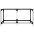 vidaXL Konferenčný stolík čierna sklenená doska 78,5x40x40 cm oceľ
