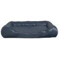 vidaXL Pelech pre psa tmavomodrý 120x100x27 cm umelá koža