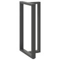 vidaXL Nohy barového stola v tvare T, 2 ks, antracitové, 60x35x(110-111) cm, oceľ