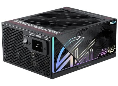 MSI zdroj MPG AI1600TS PCIE5/ 1600W/ ATX3.1/ akt. PFC/ 12 rokov celk. záruka/ 135mm ventilátor/ modulárna kabeláž/ 80PLUS Titani Zdroj, 1600W, 80 PLUS Titanium, plne modulárny, 2× 12V-2x6 (600W), Active PFC, 135mm ventilátor, ochrana OCP/OTP/OPP/SCP/OVP/UVP/