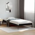 vidaXL Posteľný rám čierny 75x190 cm kompozitné drevo a kov