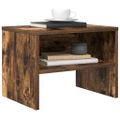 vidaXL Nočný stolík dymový dub 40x30x30 cm spracované drevo