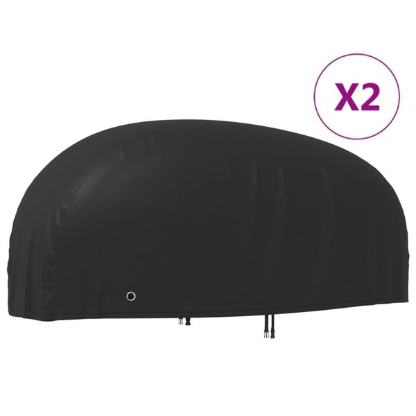 vidaXL Kryty na motocykel 2 ks 245x105x125 cm 210D oxfordská látka