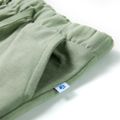 Detské kraťasy so šnúrkou svetlé kaki 140