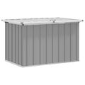 vidaXL Záhradný úložný box, sivý 109x67x65 cm