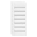 vidaXL Dvierka skriniek Louvred Design 2 ks Biela 61,5x29,5 cm