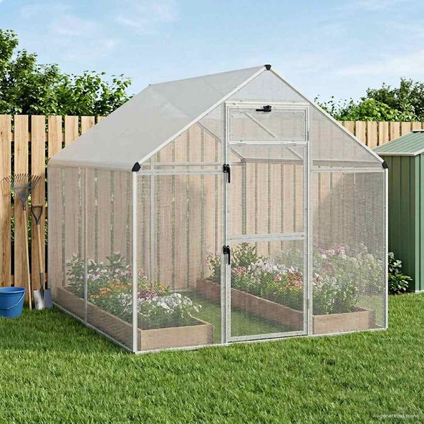 vidaXL Klietka pre vtákov Strieborná 181,5 x 221 x 173,5 cm