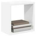vidaXL Nástenné police 6 ks biele 26x15x26 cm
