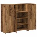 vidaXL Recepčný stôl staré drevo 135x50x103,5 cm kompozitné drevo