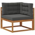 vidaXL Záhradná súprava gaučov 8 ks Prírodná a antracitová