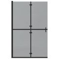 vidaXL Rám pre sprchu bez dverí Čierna 120 x 6,5 x 190 cm