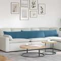 vidaXL Vankúše na pohovku 2 pcs Modrá 200 x 40 cm Kordúrová tkanina