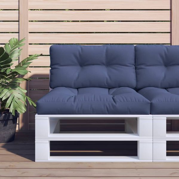 vidaXL Podložka na paletový nábytok kráľovsky modrá 120x40x12cm látka