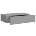 vidaXL Zásuvkové police nástenné 2 ks sivé 40x23,5x10 cm MDF