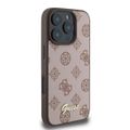 Guess case for iPhone 16 Pro 6,3" GUHMP16LPGPYSW brown hardcase Peony Script MagSafe